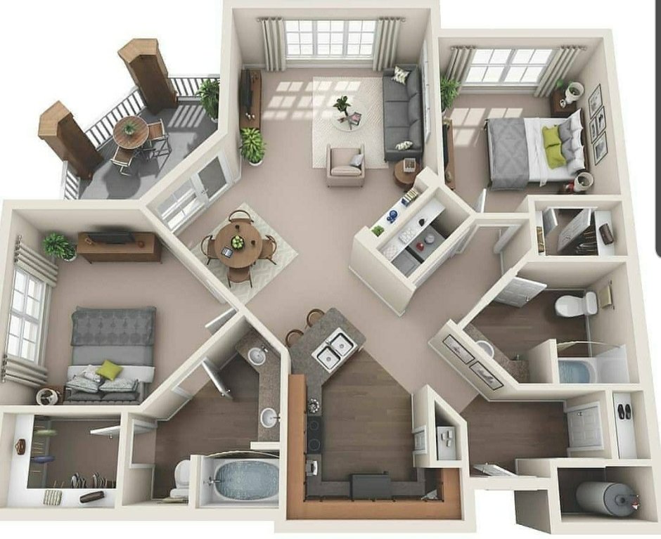 Интересные планировки квартир