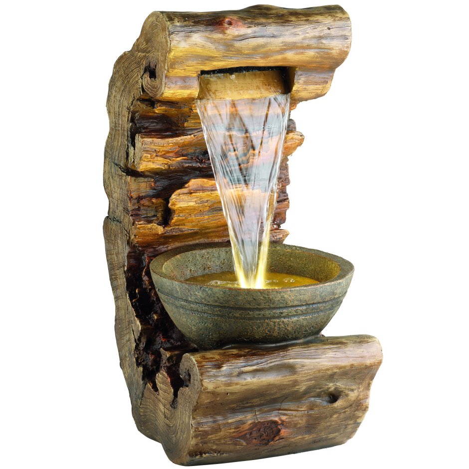 Декоративный фонтан Уотерфорд 51 см с led подсветкой (Kaemingk)