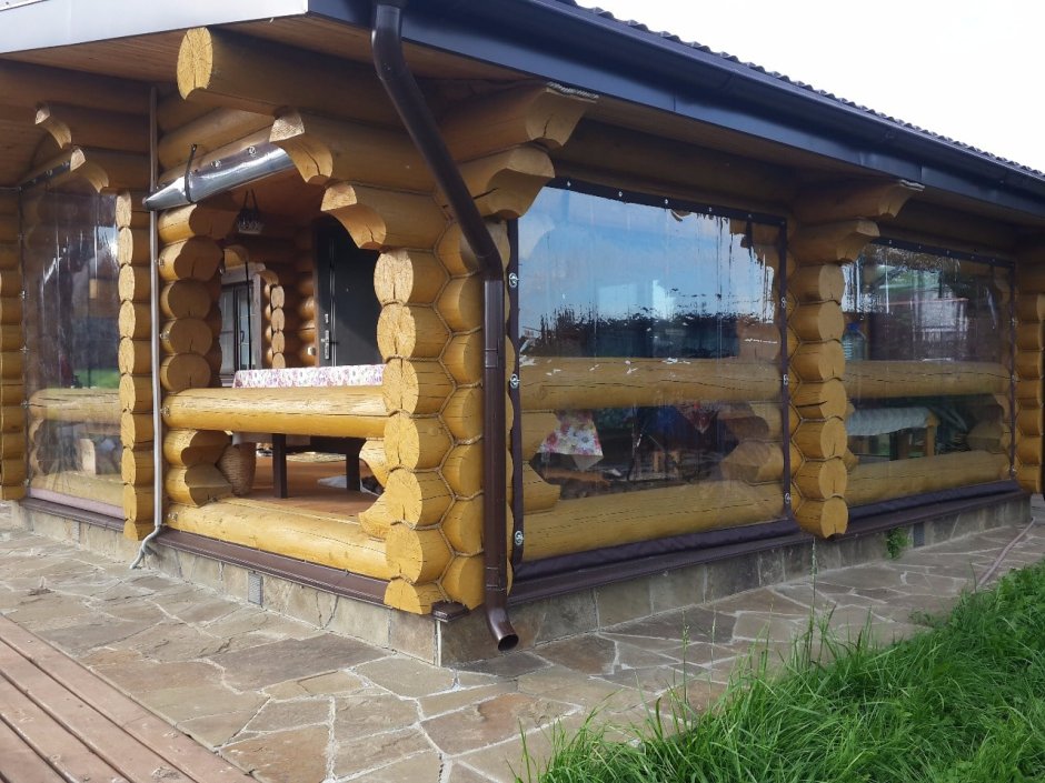 Рубленные беседки