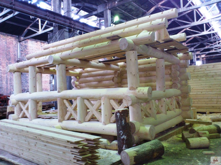 Беседки из кедра большого диаметра