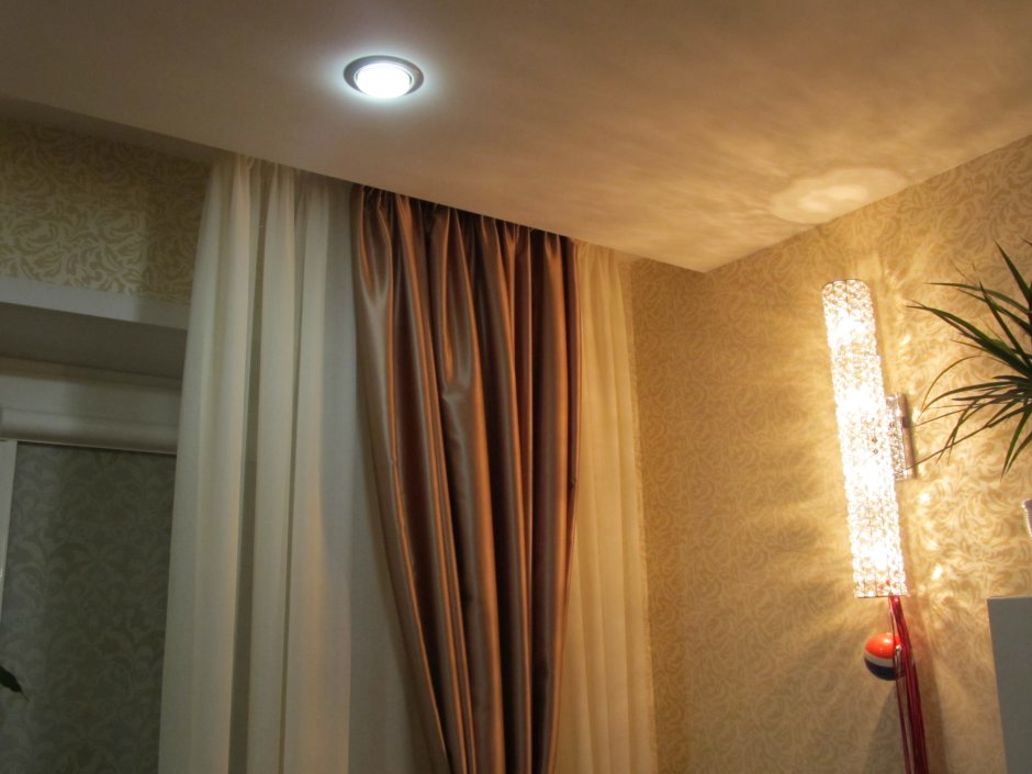 Ниша под шторы ГКЛ чертеж