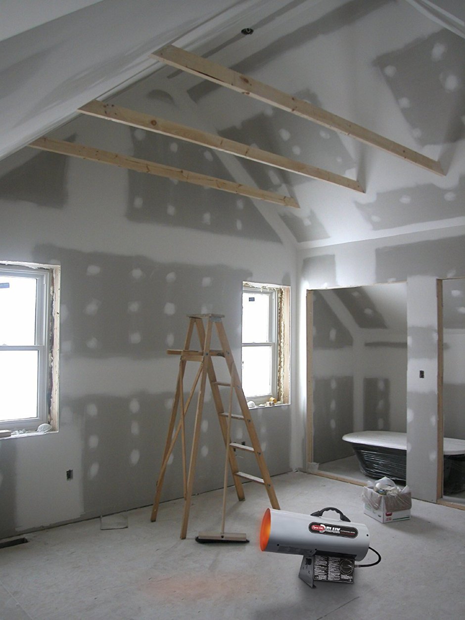 Отделка мансарды гипроком