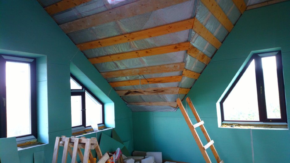 ГКЛ на мансарде