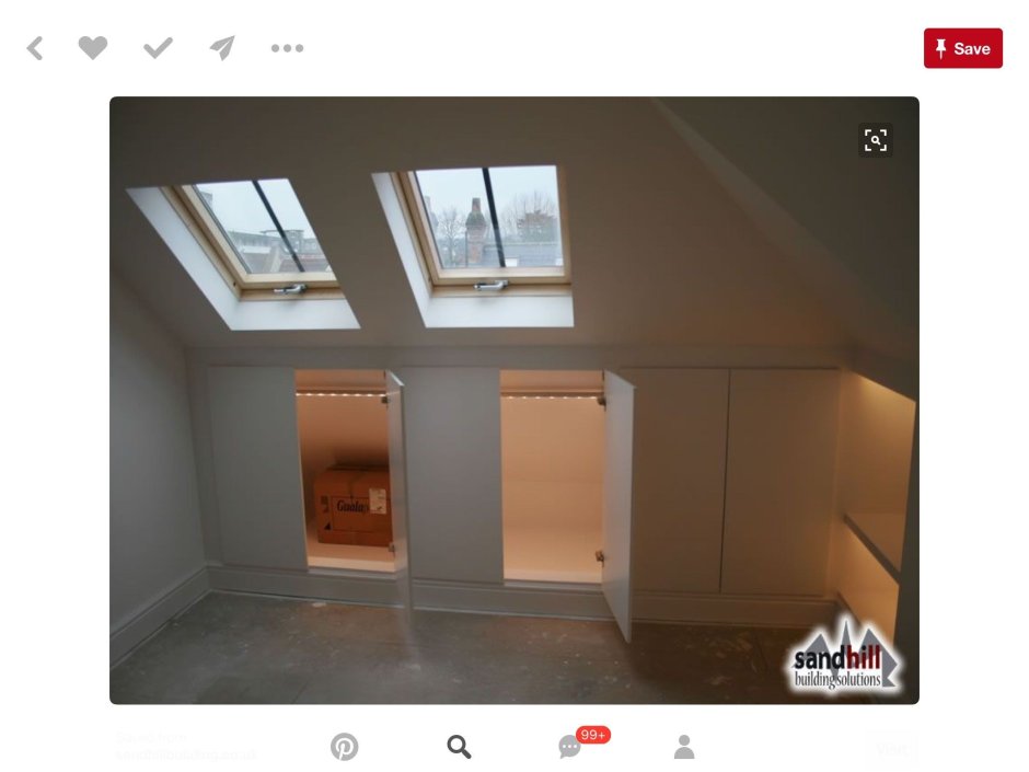 Ниши на мансарде