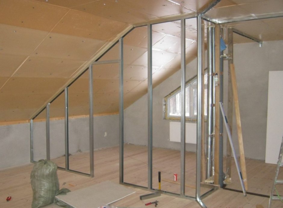 Каркас межкомнатной перегородки