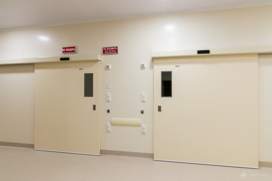 Медицинские двери для чистых помещений