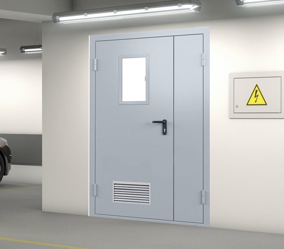 Алюминиевая перегородка с остеклением