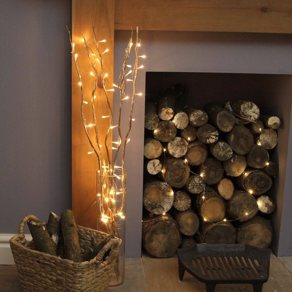 Декоративные поленья для камина