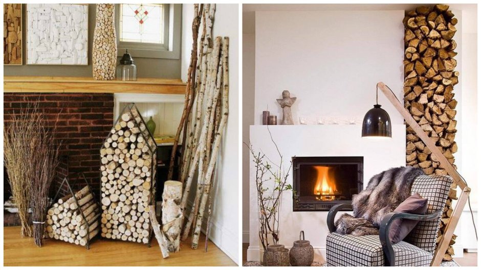 Искусственные дрова для камина