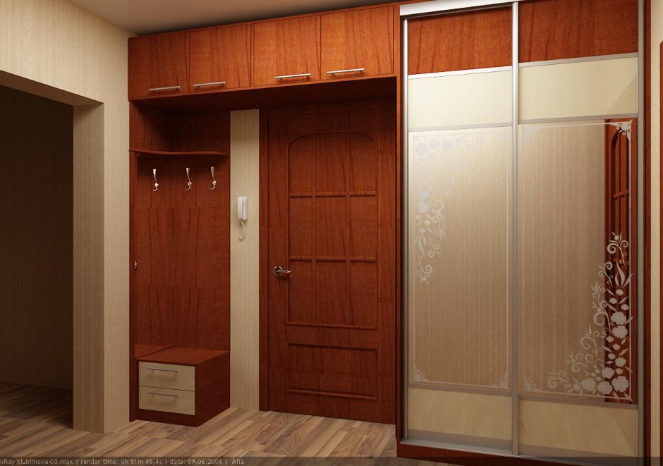 Шкаф вокруг двери