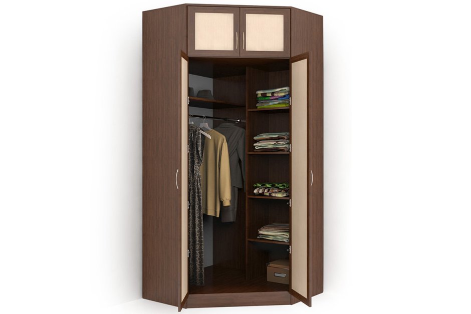 Угловой двухстворчатый шкаф стиль у-13м