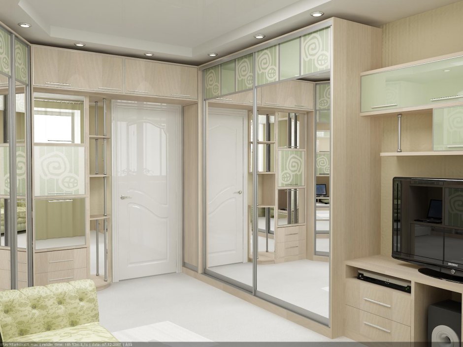 Шкафы в детскую комнату над дверью