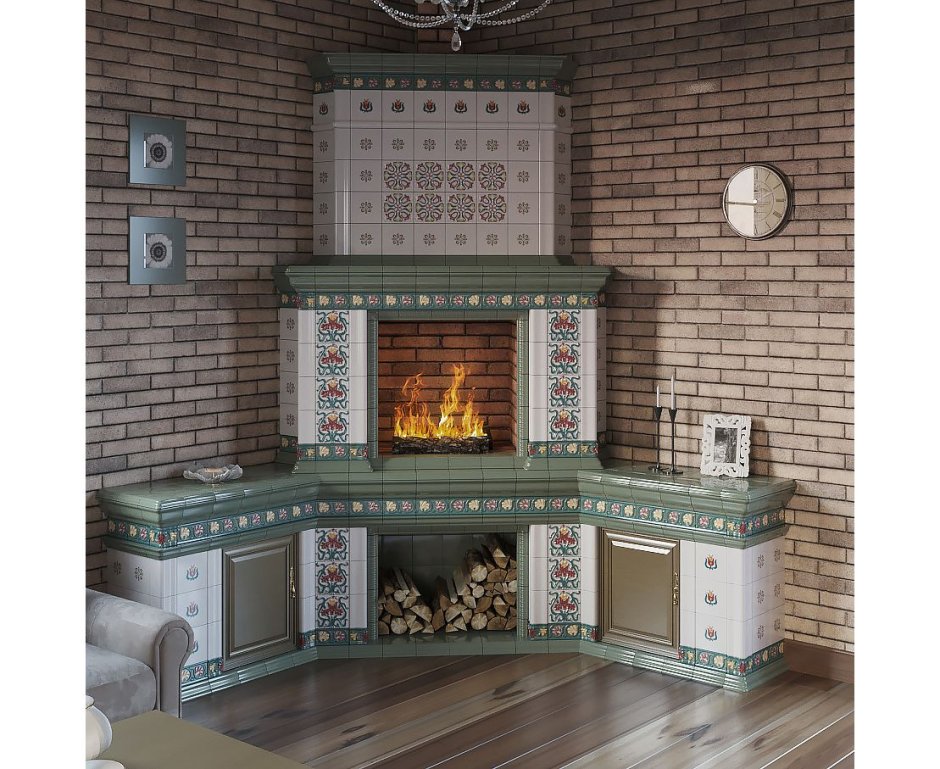 Кирпичная печь в гараж