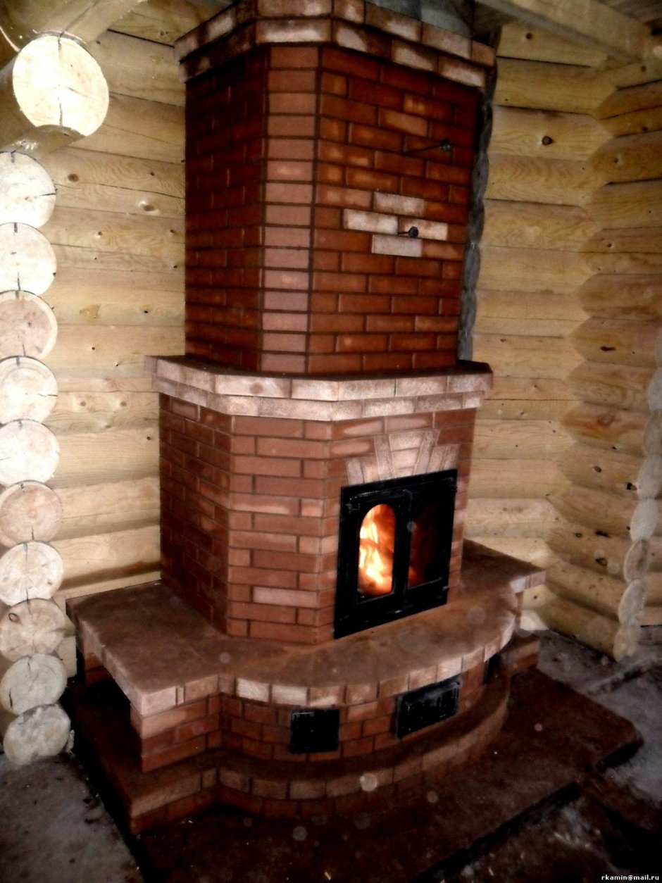 Изразцовая каминопечь