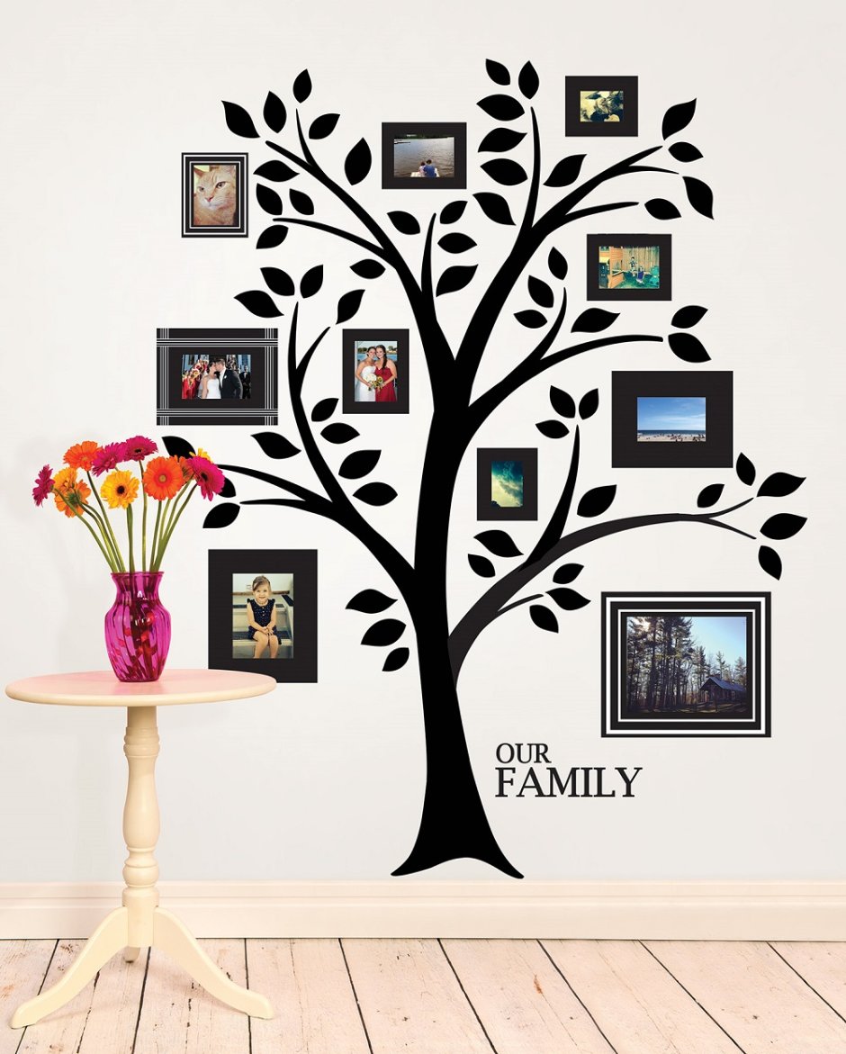 Декоративная наклейка семейное Древо