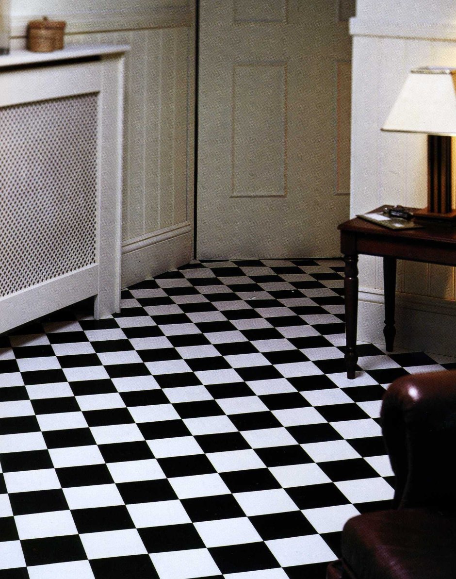 Линолеум шахматная доска