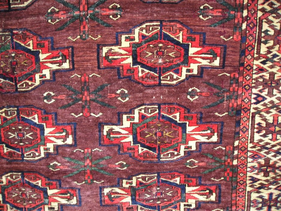 Туркменский ковер текстура