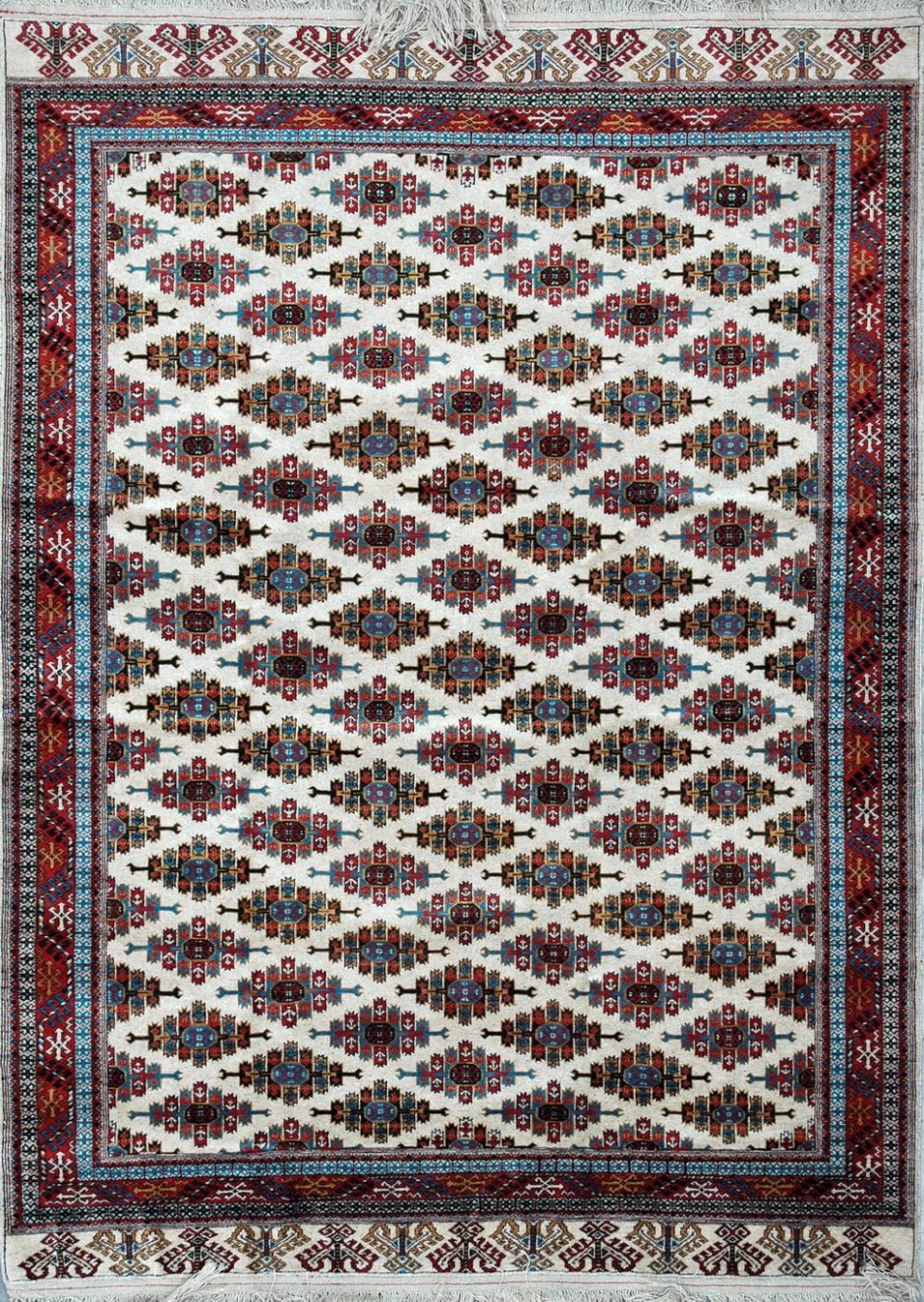 Текинский ковёр с туркменским