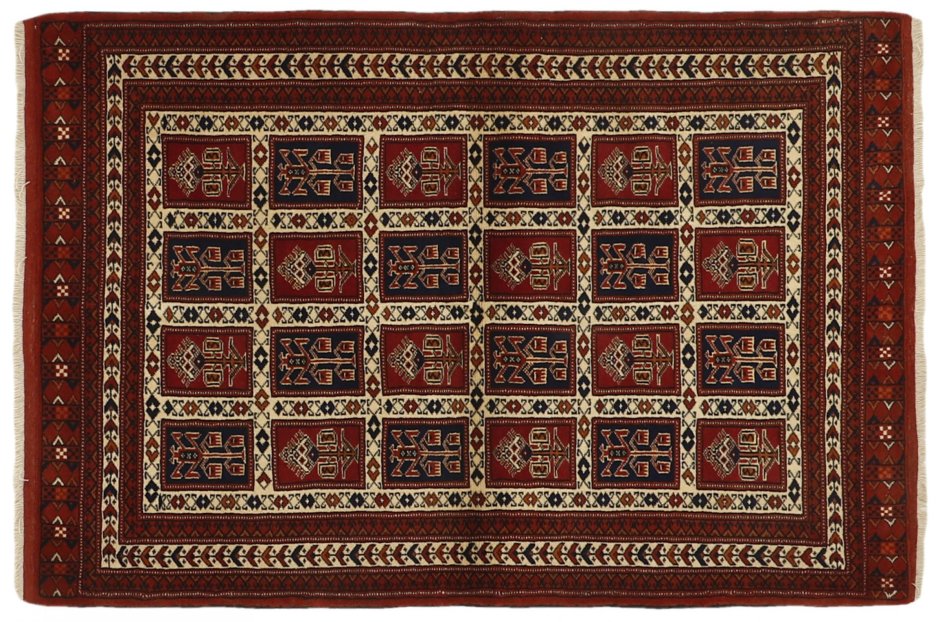 Текинский ковёр с туркменским