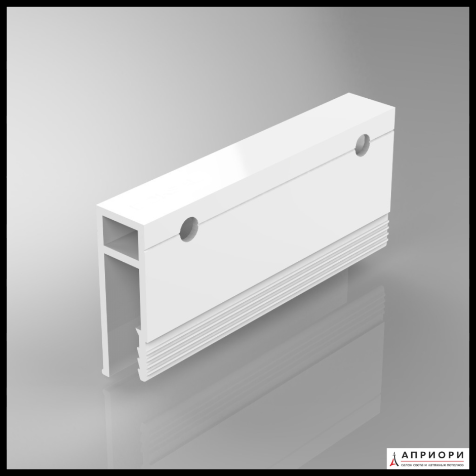 ПВХ профиль штапиковый (вид 2) перфорированный