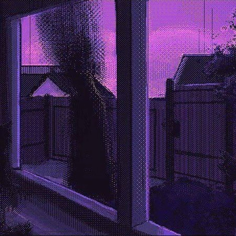 Эстетика окна фиолет