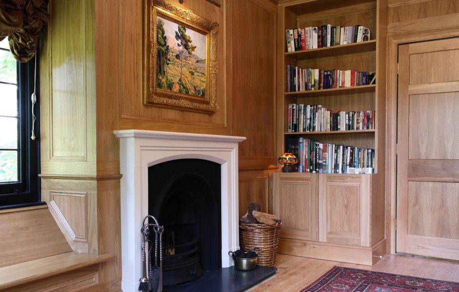 Дубовые панели в интерьере