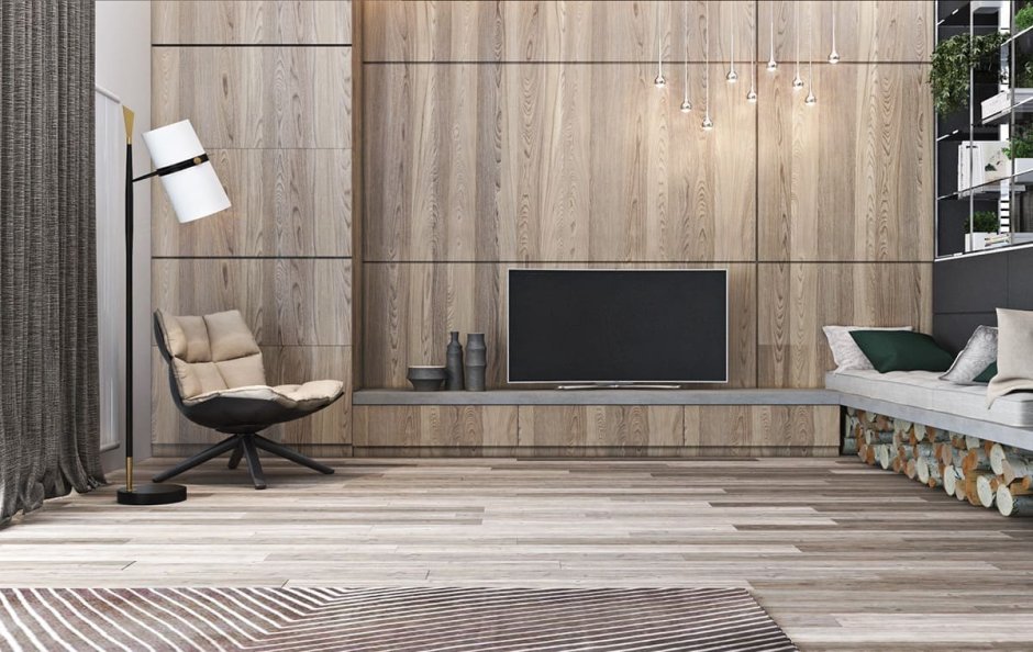 Стеновые панели Вудсток в интерьере