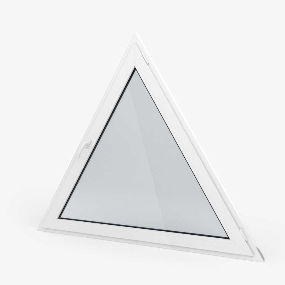 Металлопластиковое окно треугольное