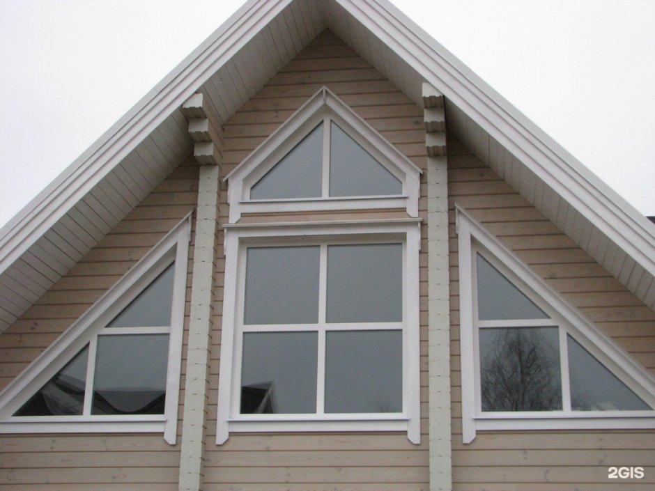 Треугольные трапециевидные окна