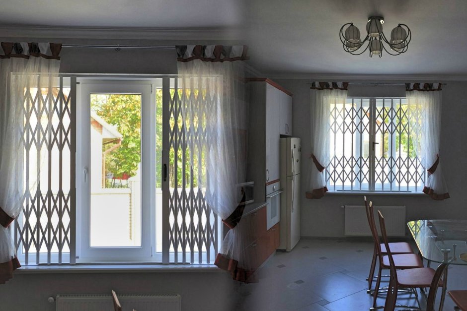 Фото комнаты с решетками на окнах 3d