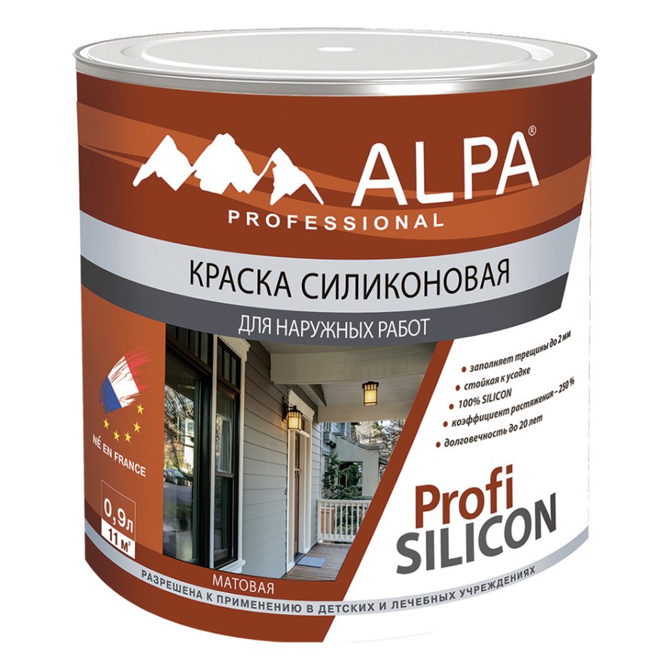 Краска фасадная акриловая Alpa