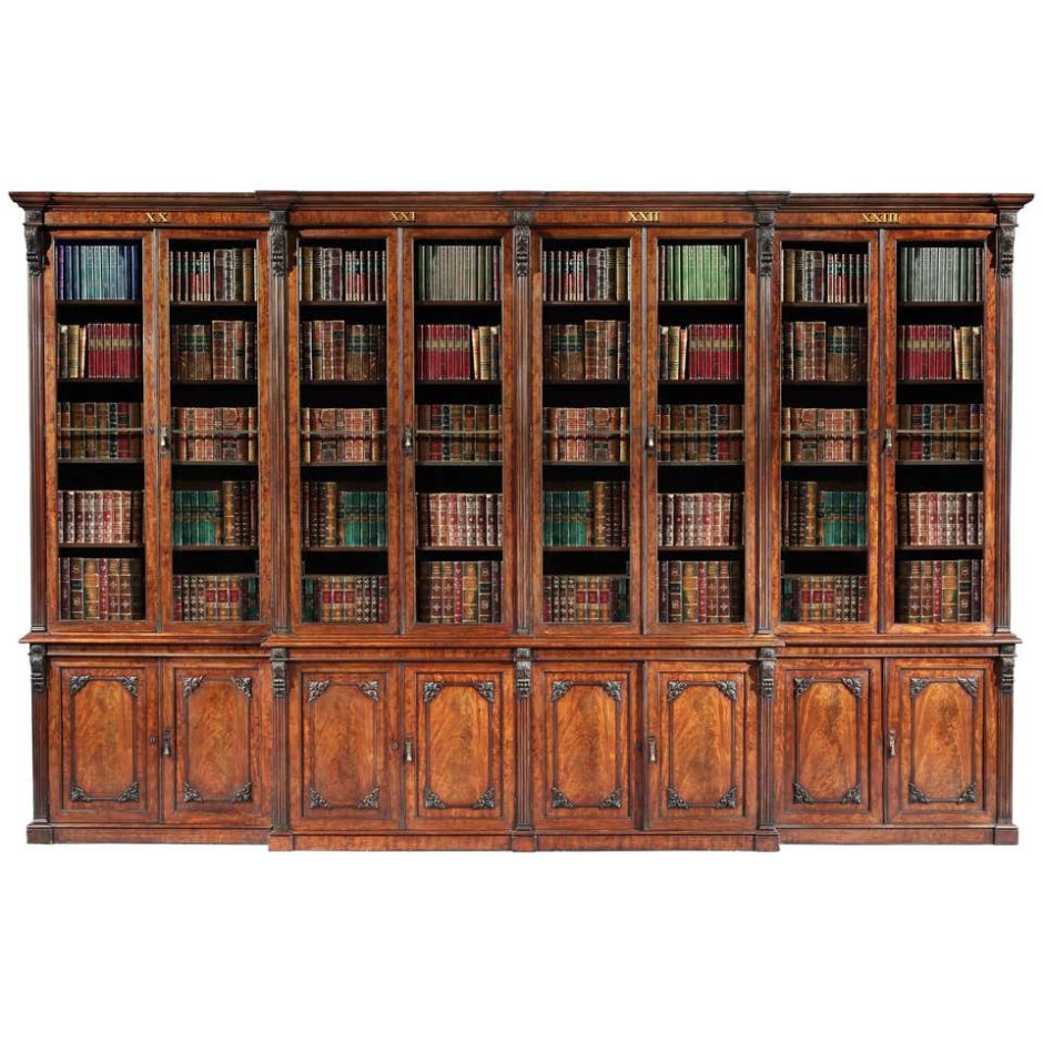Книжный шкаф Европа 19 век