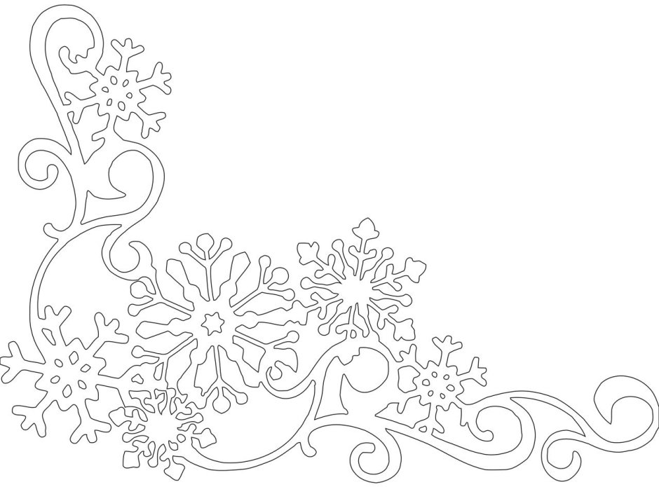 Узор новогодний шаблон