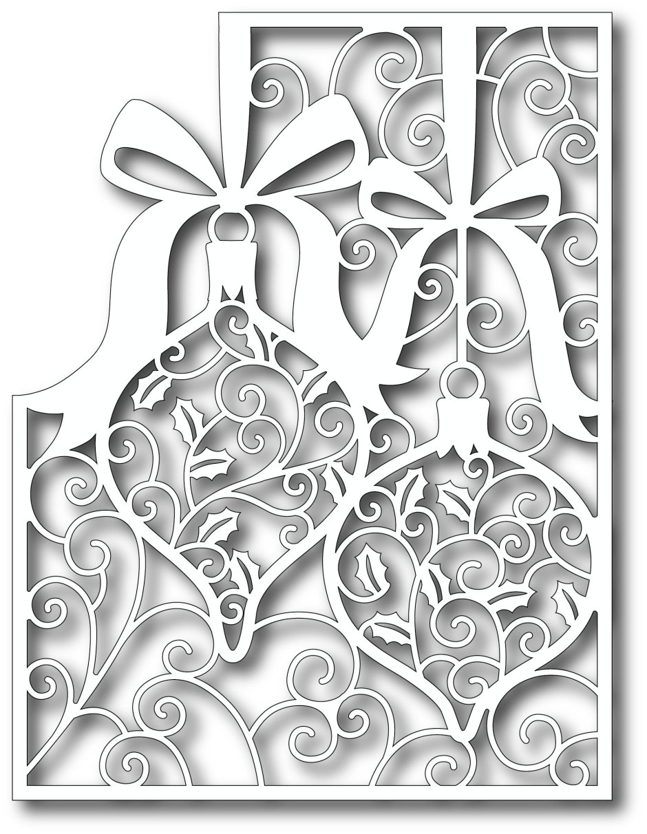 Ажурное вырезание новый год