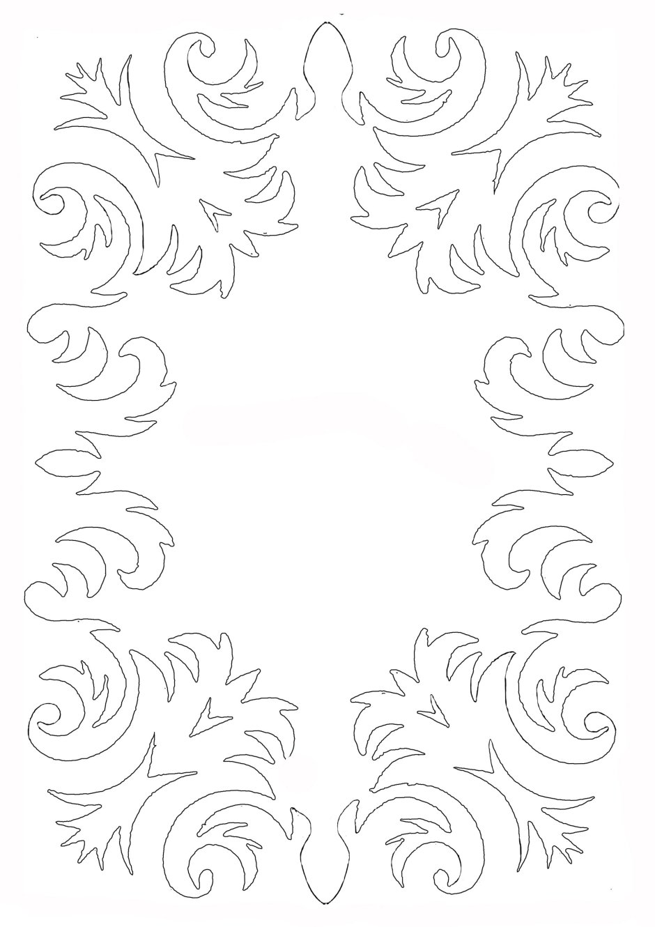 Трафарет "зимний узор"