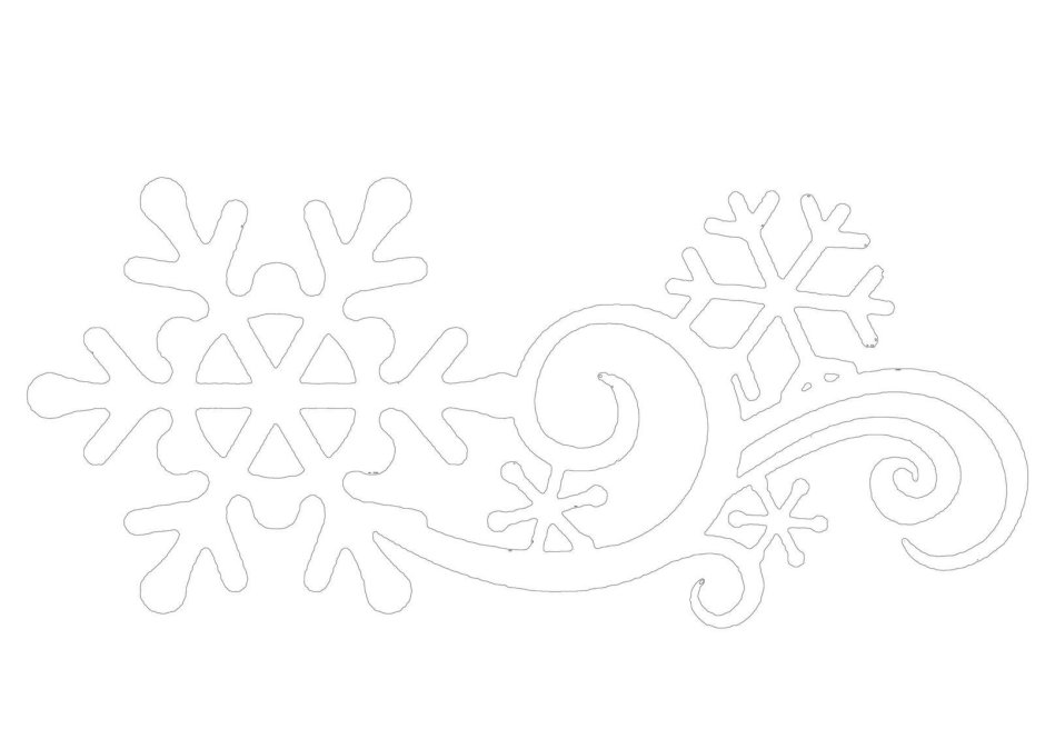 Трафарет "зимний узор"