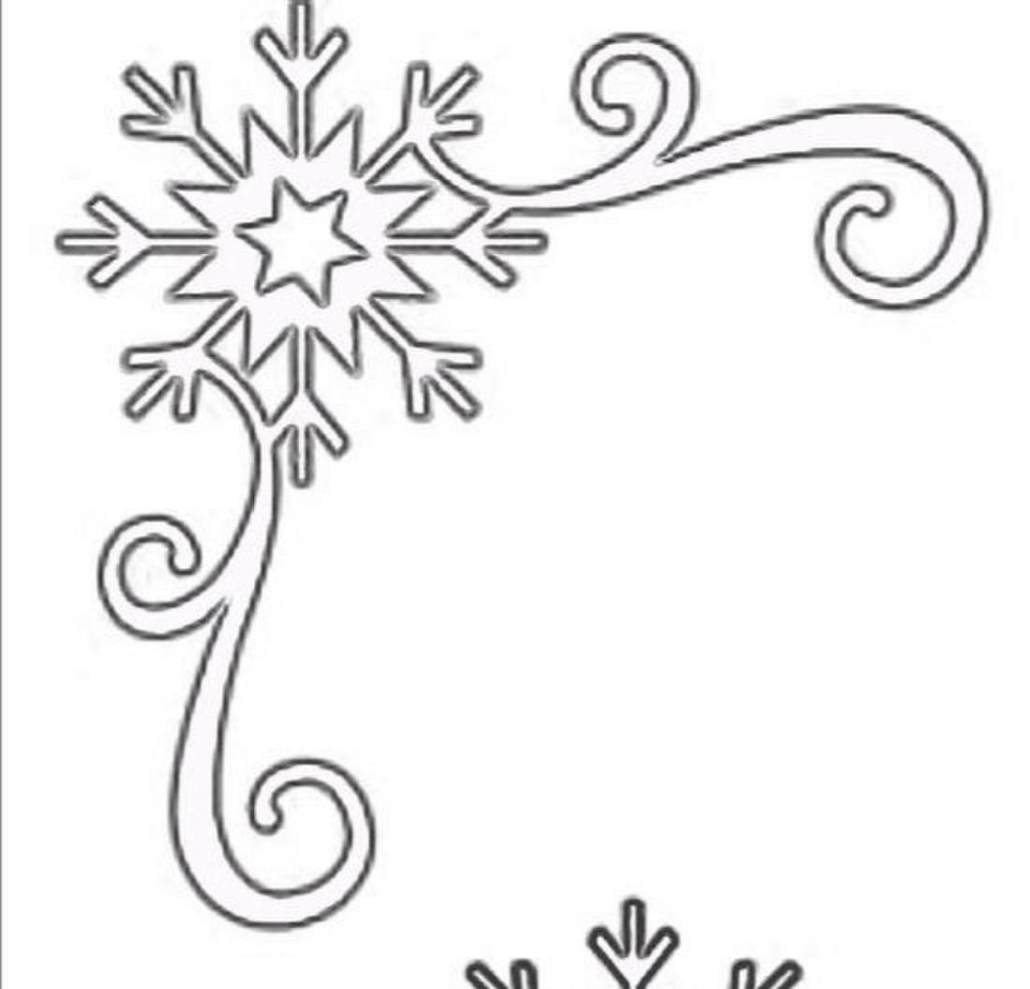 Новогодние трафареты на угол окна