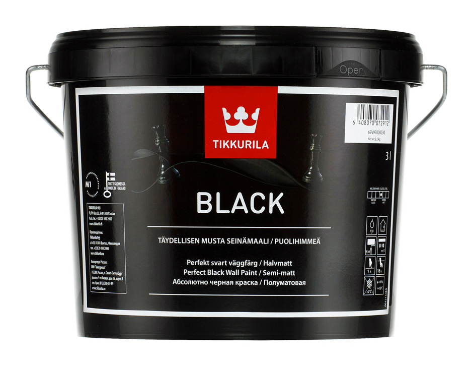 Краска Tikkurila черная
