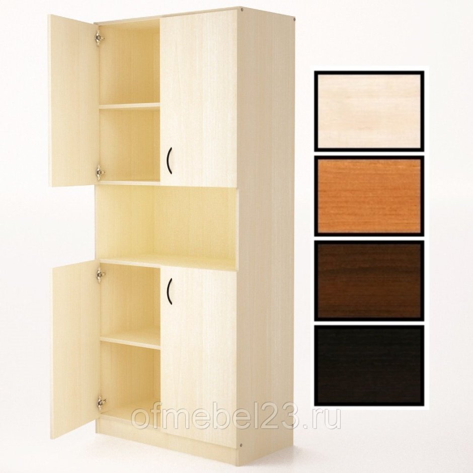 Шкаф широкий полуоткрытый клен Витал