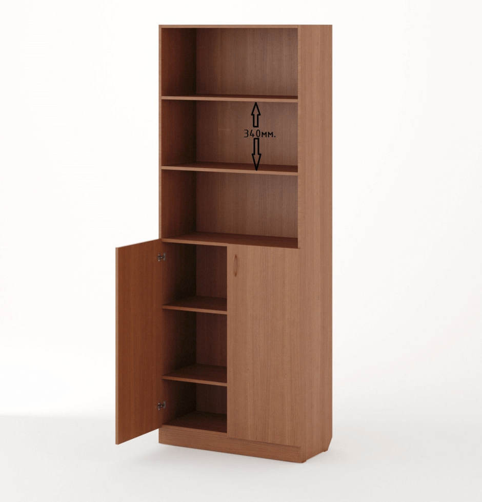 Шкаф книжный открытый 800х450х2190 орех