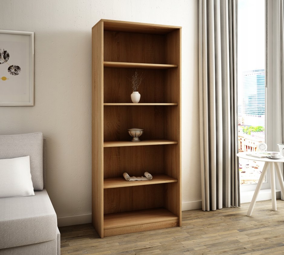 Стеллаж с дверцами и полками