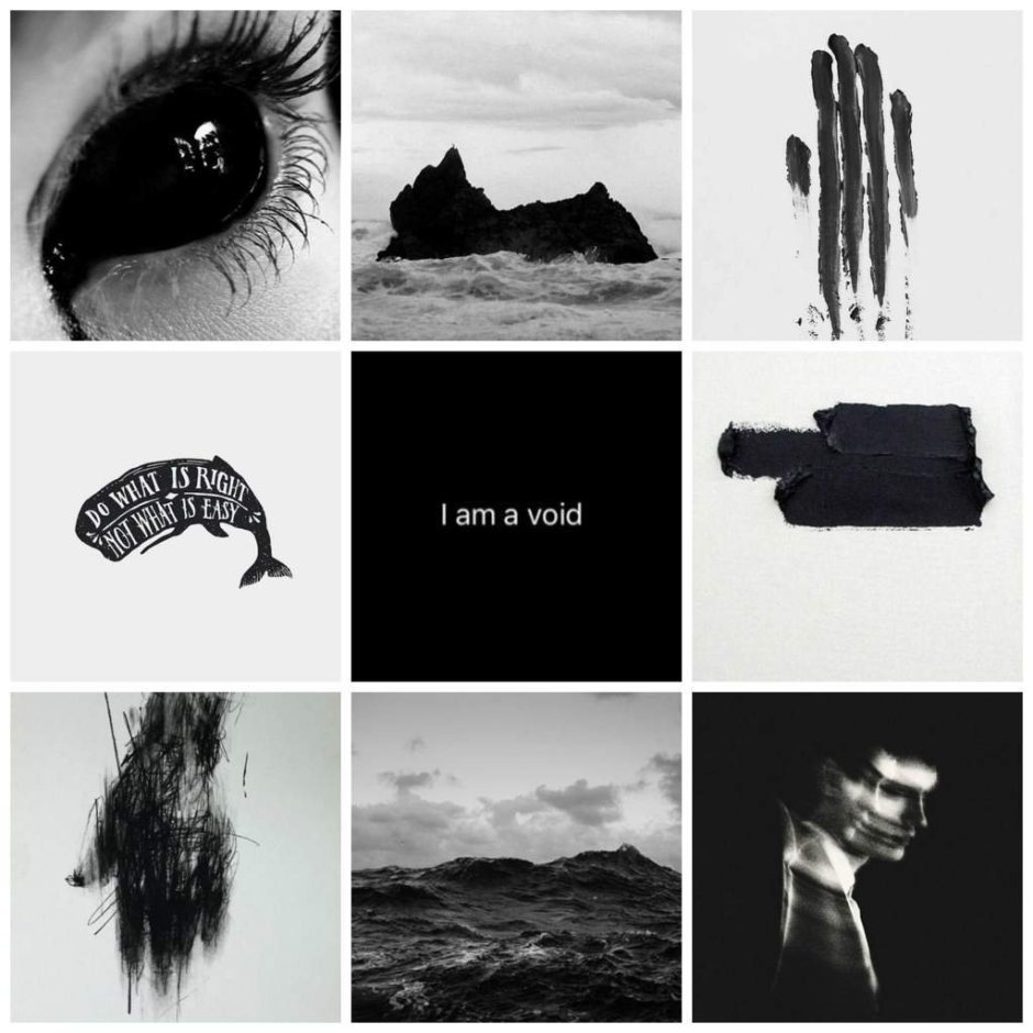 Черно белый коллаж