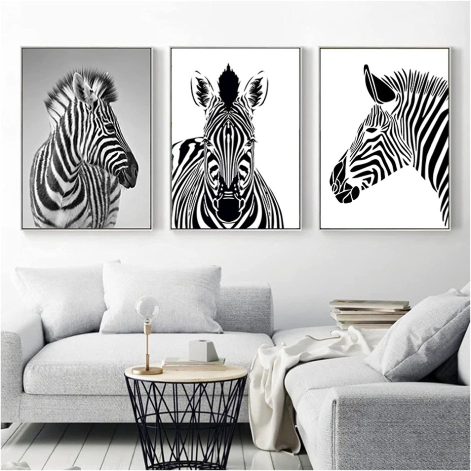 Постеры для интерьера на стену Зебра