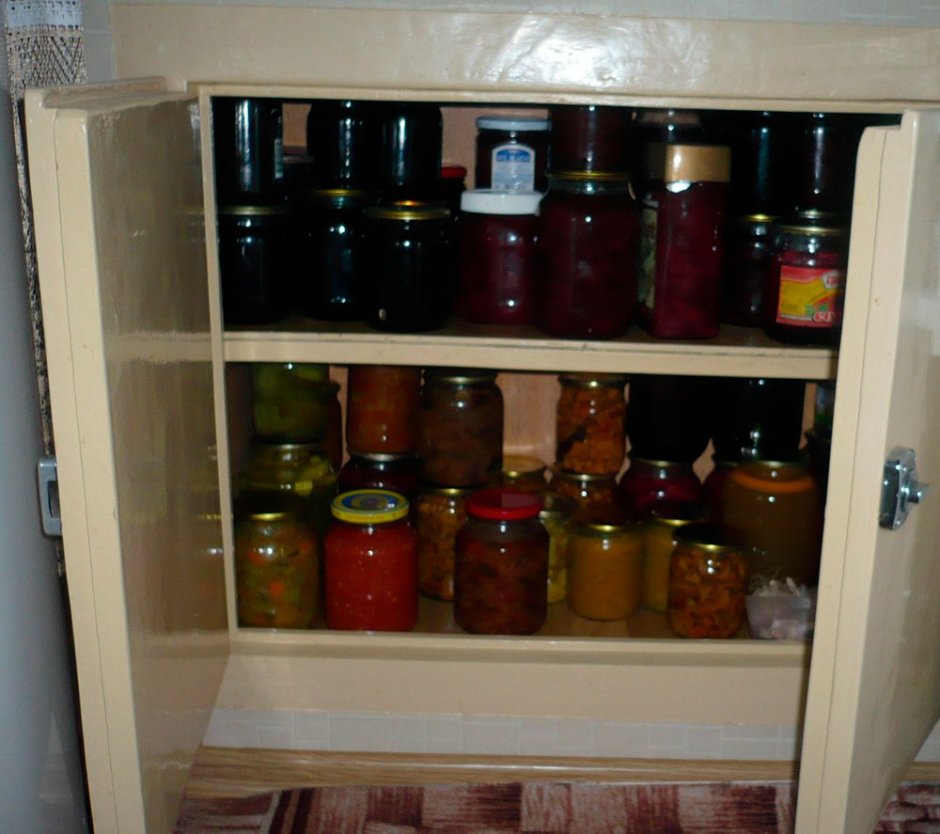 Шкафы для хранения консервации