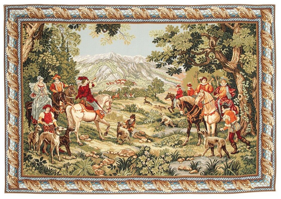Гобелен «охота Максимилиана. Поимка оленя»