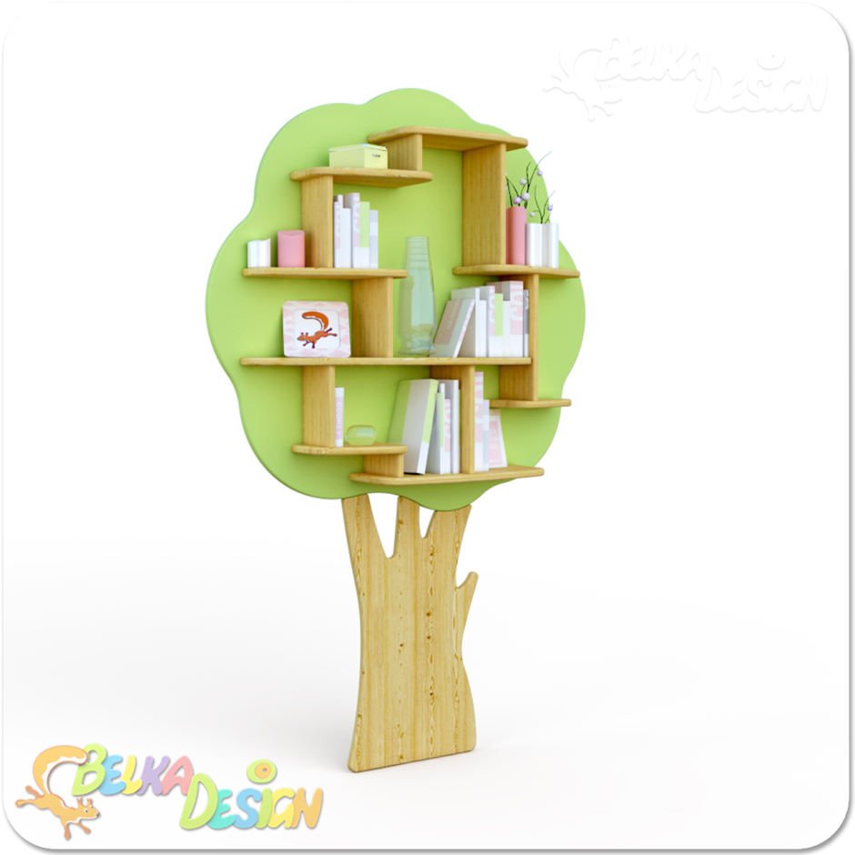 Этажерка для детей в виде дерева