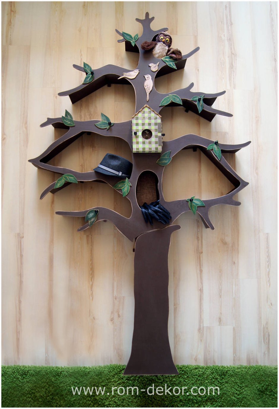 Дерево из картона своими руками полка