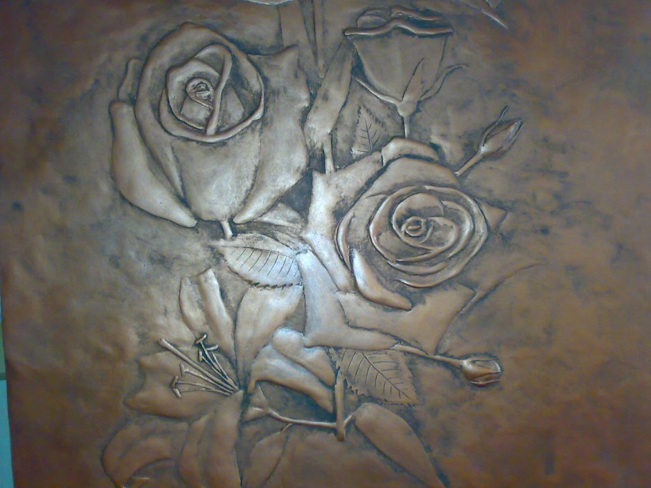 Декоративная штукатурка розы