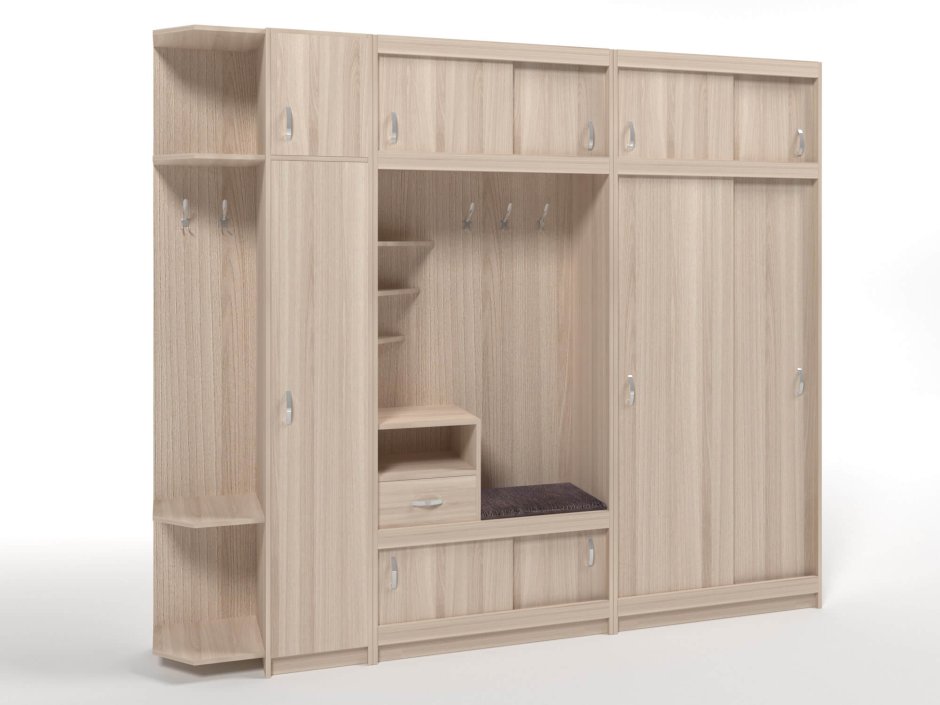 Шкаф 2-х СТВ.С перегородкой (800х2100х560), венге/лоредо