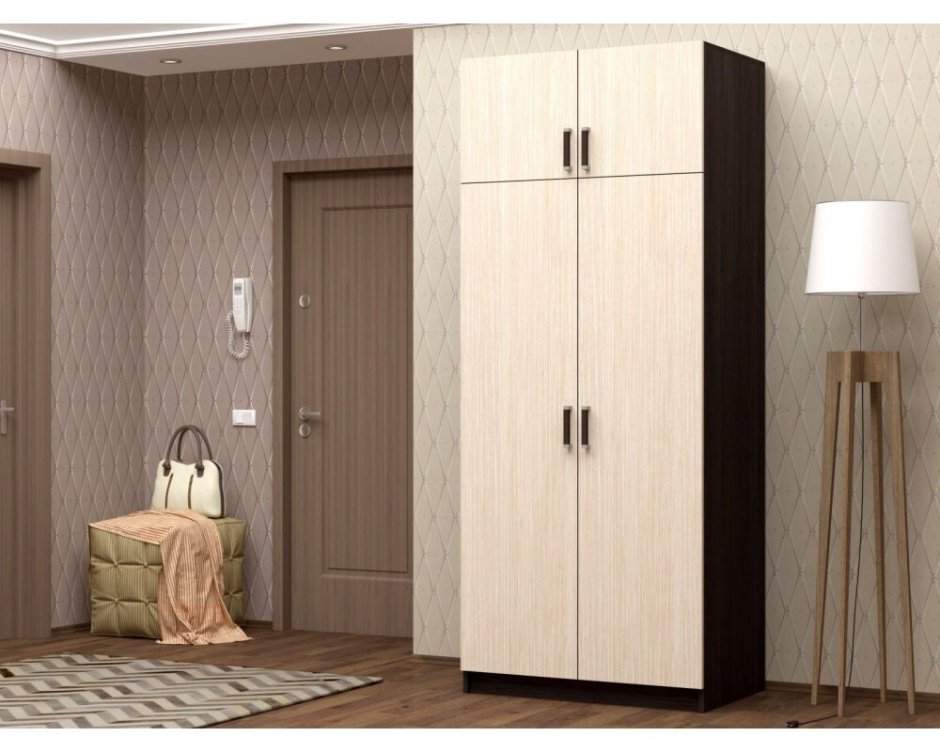 Шкаф плательный двухстворчатый с антресолью